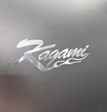 Chrome Kagami Flame Sticker