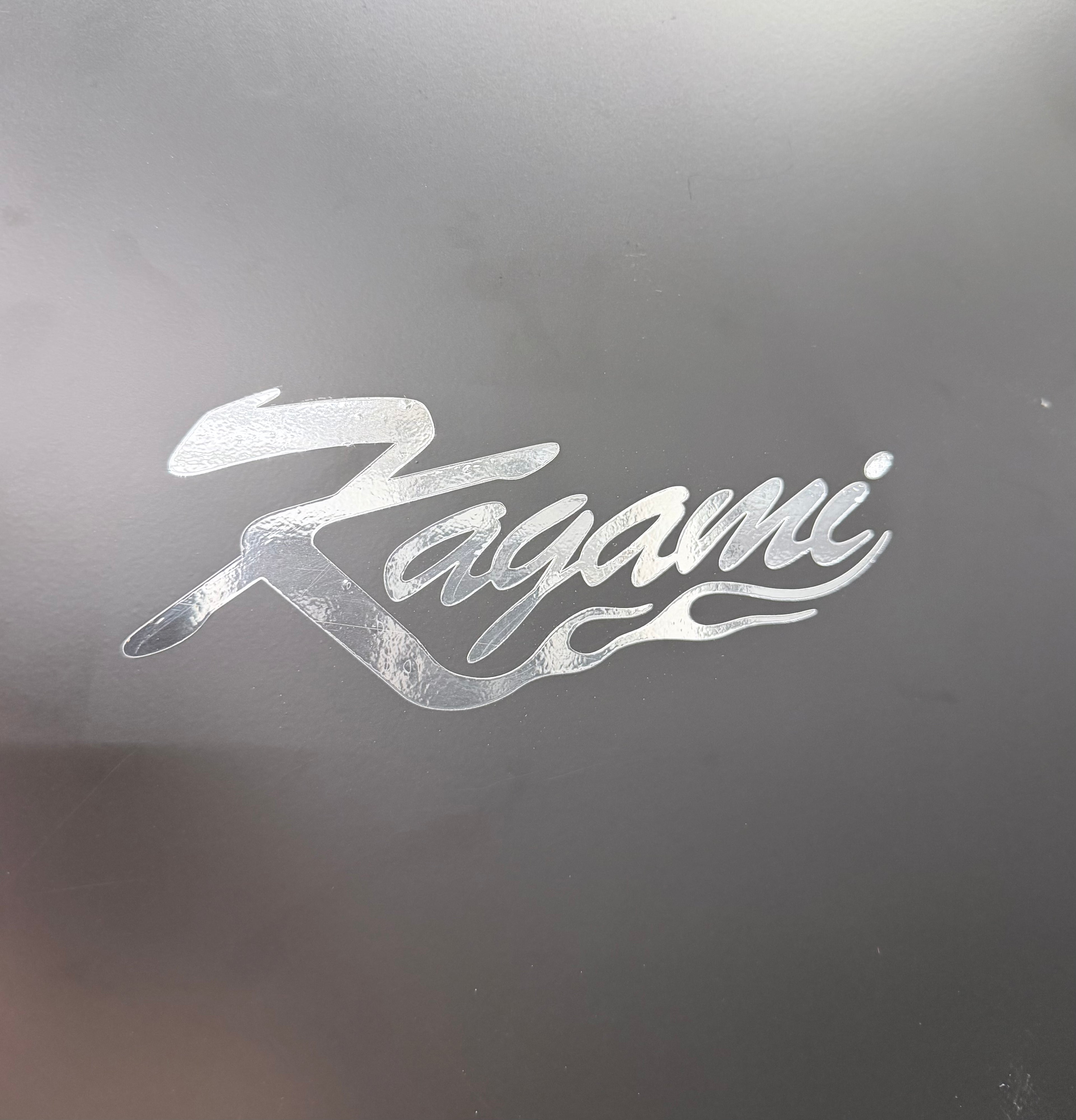 Chrome Kagami Flame Sticker
