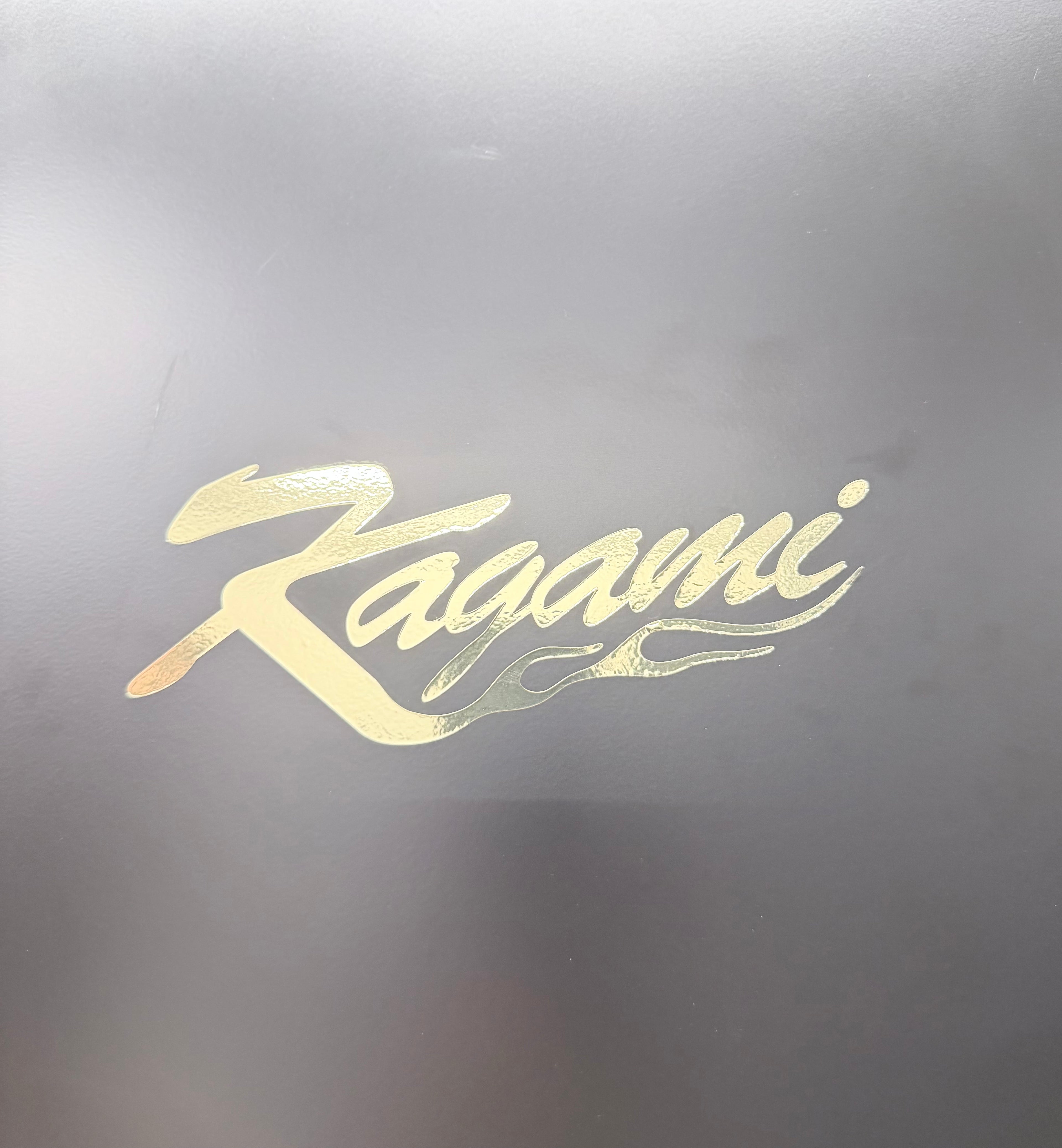 Gold Chrome Kagami Flame Sticker