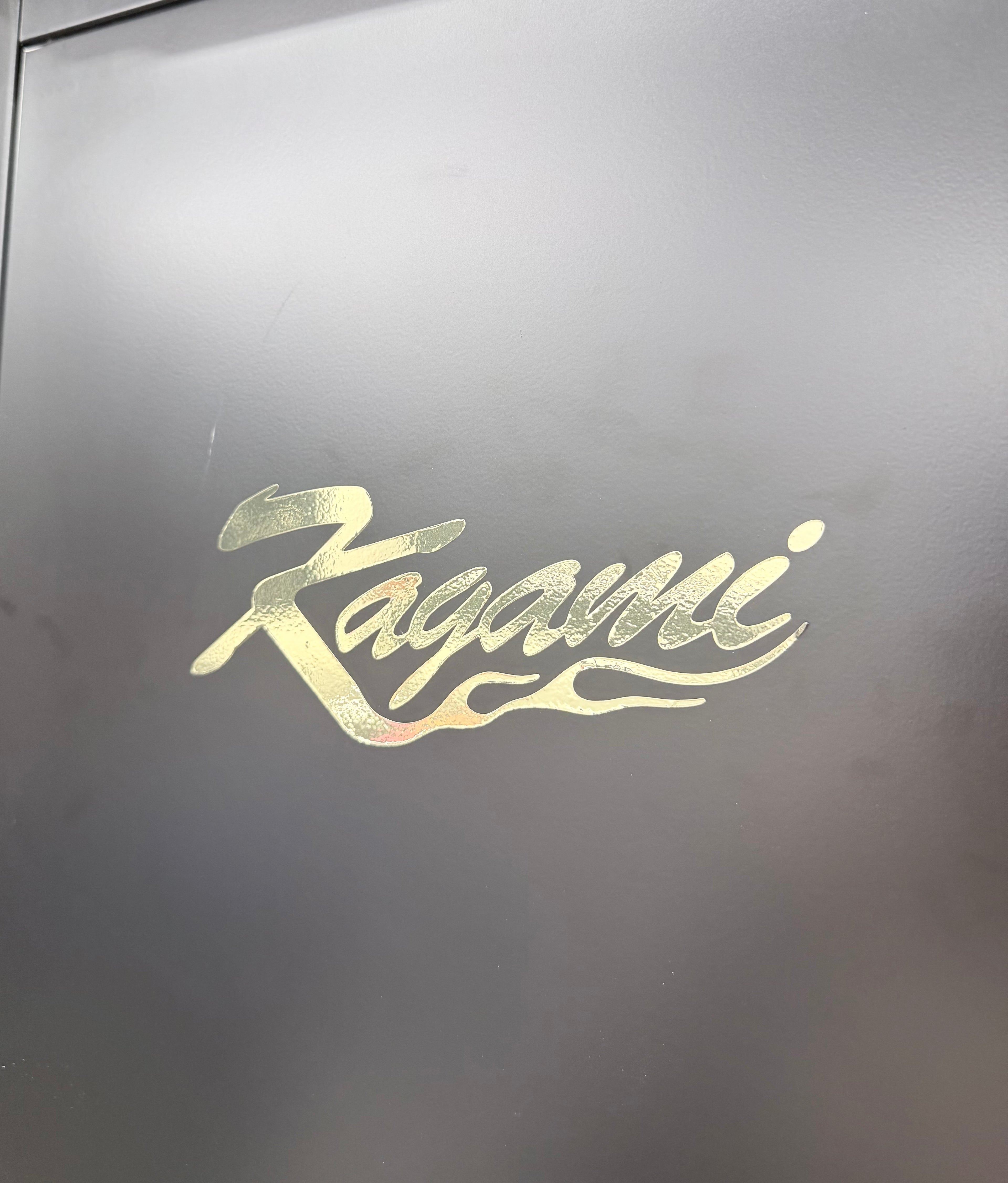 Gold Chrome Kagami Flame Sticker