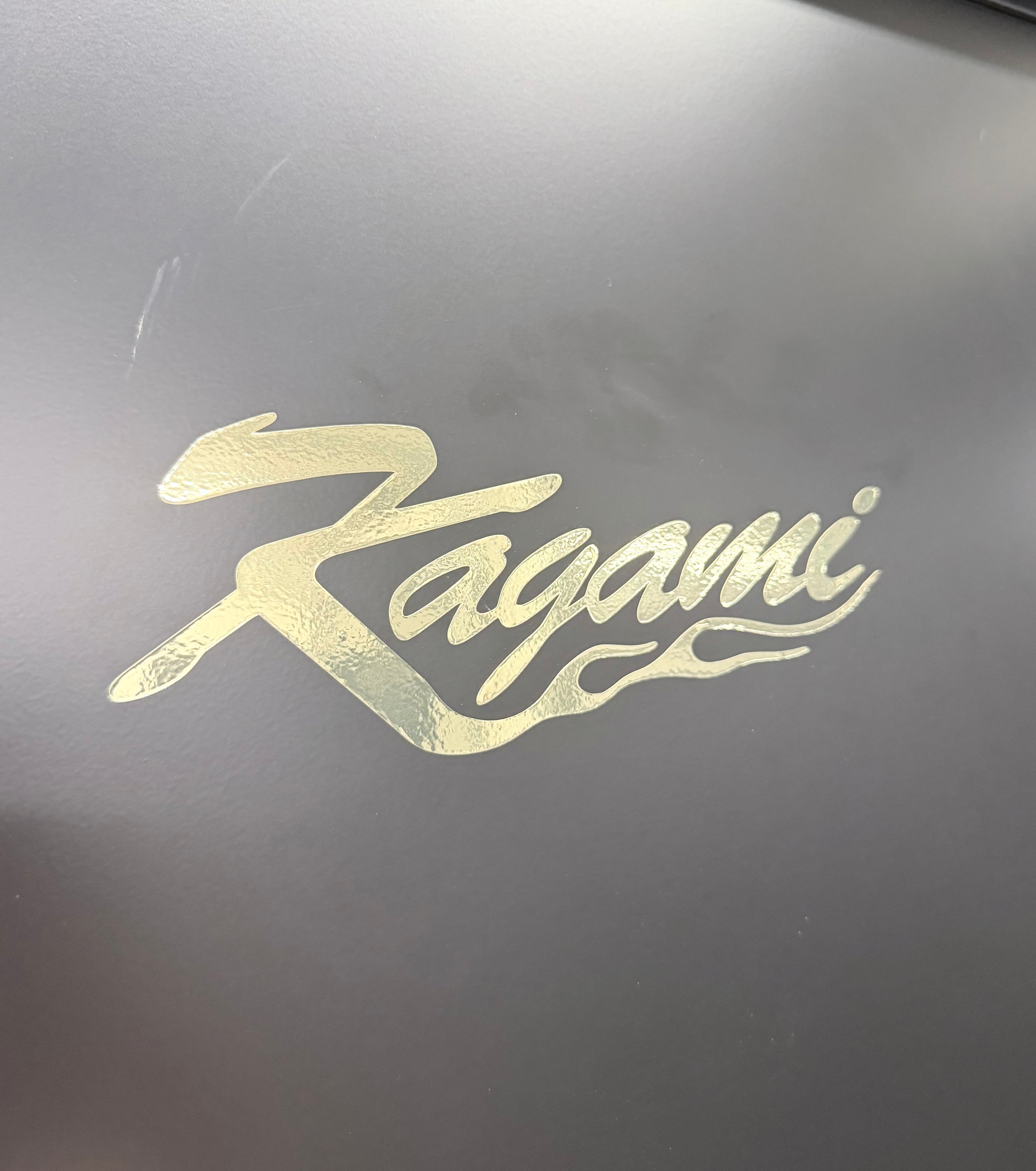 Gold Chrome Kagami Flame Sticker
