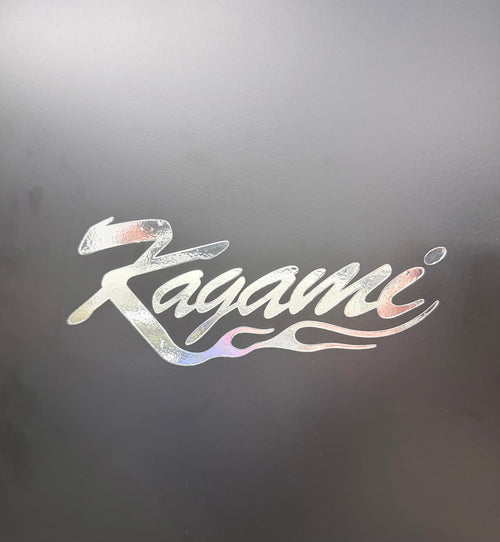 Chrome Kagami Flame Sticker