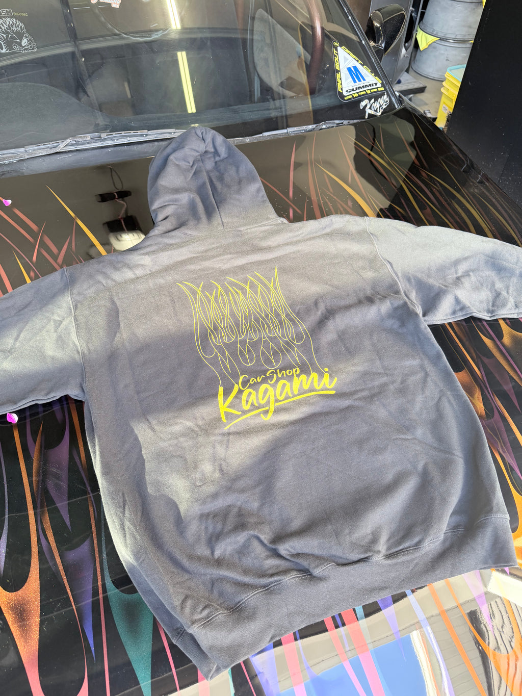 CarShopKagami Flame Logo Hoodie